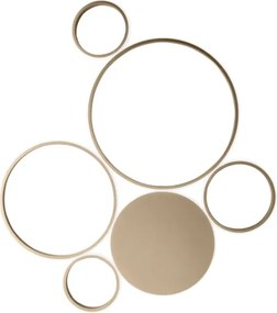 Ondaluce - Lampă de tavan LED dimabilă POIS LED/68W/230V aurie