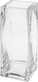 VAZA FORMA CUB, DIN STICLA, 8X8X20 CM
