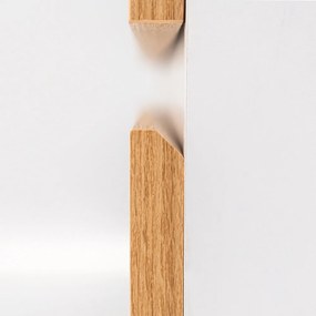 Mobilier complet de baie Vario Forte 120, stejar alb