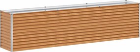 vidaXL Strat înălțat de grădină 290 x 50 x 68 cm Oțel Galvanizat