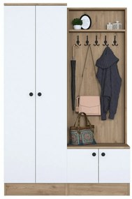 Set de hol Pone White and Walnut I