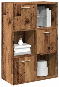 vidaXL Bibliotecă, lemn vechi, 60,5x30x90 cm, lemn prelucrat