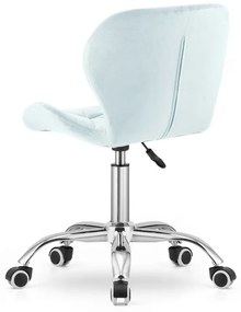 Set pentru birou masa de birou TAYLOR SONOMA 100x50 cm + scaun de birou AVOLA VELVET albastru deschis