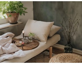 Canapea bej cu tapițerie din in 200 cm Pace - Karup Design