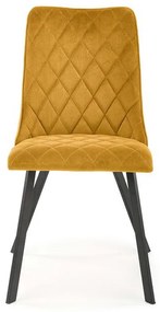 Scaun K450 velvet mustariu
