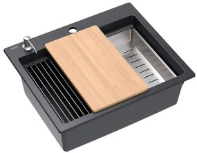 Chiuveta din granit KURT 110 WORKSTATION Negru