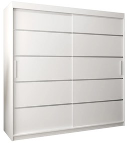 Dulap de haine 250 cm Verika 1 250 (alb). 1063746