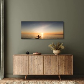 Tablou - caiac pe mare (120x50 cm)