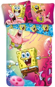 SpongeBob BikiniBottom set de așternuturi 140×200cm, 70×90 cm