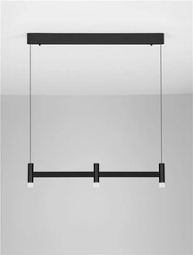 Lustra liniara cu 3 spoturi LED 3000K POETIC negru