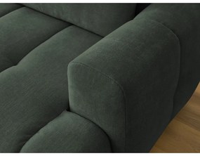 Colțar verde extensibil/cu spațiu de depozitare (cu colț pe partea stângă/cu șezlong) Fuji – Bobochic Paris