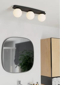 Eglo 902092 - Plafonieră LED pentru baie CASTROVIDO 3xG9/4,2W/230V IP44 neagră