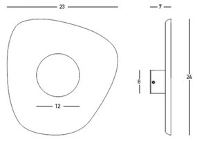 Aplica  23175 Zambelis LED, Gri, Grecia