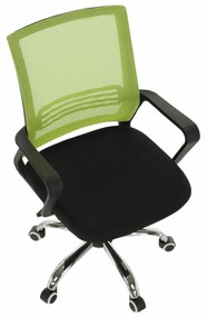 Scaun de birou, plasa verde tesatura neagra, APOLO