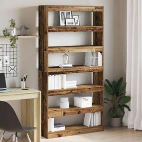 vidaXL Bibliotecă Lemn uzat Lemn ingineresc 100 x 30 x 198 cm