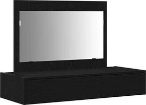 vidaXL Masă de Machiaj cu sertar Negru 100 x 40 x 70 cm Lemn compozit
