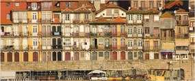 Tablou - Cartierul Waterfront, Portugalia (120x50 cm)