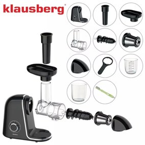 Storcator de fructe cu rotație lentă Klausberg KB7866, negru