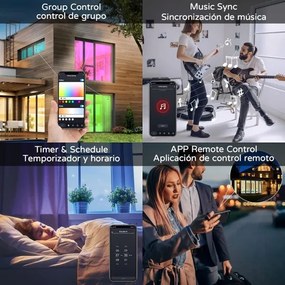 Immax NEO 07168-W40-LED RGB+CCT 50W/230V Wi-Fi Tuya alb cu DO dimabil