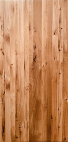 Masa dreptunghiulara cu blat din lemn de stejar Tables&amp;Co 220x100x75 cm maro/negru
