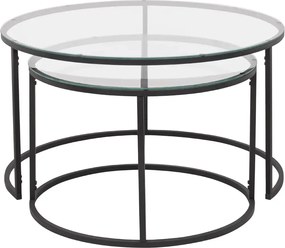 Set masuta de cafea sticla,Seria 710,Homs, 2 buc,0025