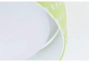 LED Plafonieră GALAXY KIDS LED/24W/230V verde cu buline albe