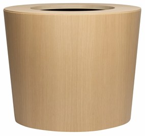 Ghiveci din lemn cu auto-irrigare ARC, mic de eleganță, mai multe variante - Hobby Flower Dimensiuni: Ø52 x 44, Culoare: stejar deschis