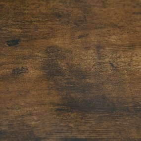 HOMCOM Biblioteca din Lem Stil Vintage Cubica cu 7 suporturi diferite din MDF pentru Casa si Birou 50x24x106cm, Maro Rustic