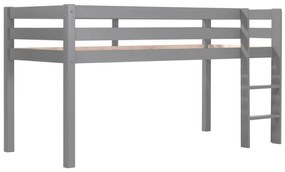 Pat copii supraînălțat Pino 90x200 cm cu husă Birdy și 3 buzunare textile pentru copii – Vipack [Dimensiuni: 208x98x114 cm]