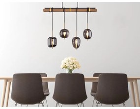 Lustra suspendata design modern Blacky negru mat