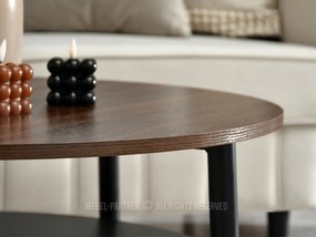 Măsuță de cafea Randolf Xl (nuc + negru). 1111703