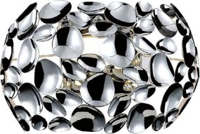 Aplica de perete moderna din metal cromat Carera