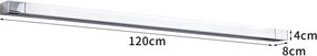 BRILAGI - Iluminare LED pentru oglindă de baie AQUA LINE LED/36W/230V 120 cm IP44 crom lucios