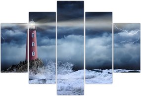 Tablou - Far pe stâncă (150x105 cm)