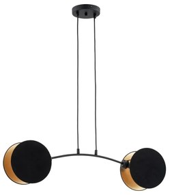 Lustră pe cablu MOTIF 2xE27/15W/230V negru