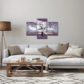 Tablou - Copac în nori (90x60 cm)