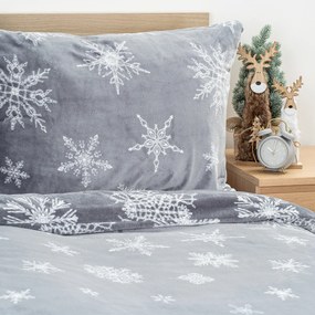 Lenjerie de pat din microflanel 4Home SilentSnowfall, 140 x 200 cm, 70 x 90 cm