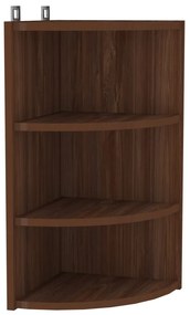 339542 vidaXL Raft colțar perete, stejar maro, 30x31,5x60 cm, lemn prelucrat