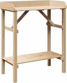 vidaXL Masă pentru ghivece natural 75 x 40 x 90 cm Lemn de pin solid
