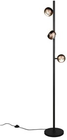 Lampadar negru-bronz LED (înălțime 150 cm) Orbit – Trio Select
