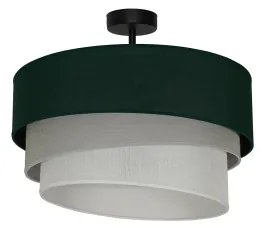 Lustră aplicată Duolla TRIO 1xE27/15W/230V d. 45 cm verde/gri/alb