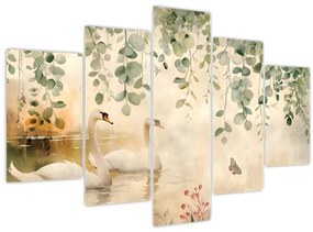 Tablou - Lac, acvariu (150x105 cm)