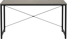 Birou, beton/negru, 150x60 cm, MELLORA