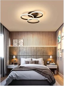 Lampă de plafon LED dimabilă 70W/230V 3000-6500K, neagră, cu telecomandă