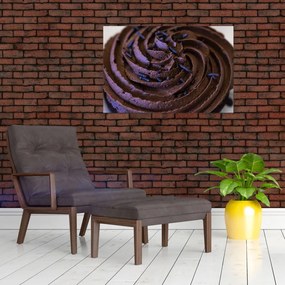 Tablou - Cupcake din ciocolată (90x60 cm)