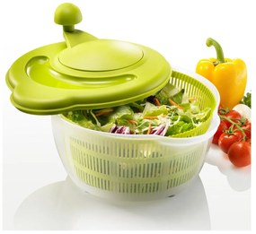 Strecurătoare cu centrifugă pentru salată Westmark Fortuna, 5 l, verde