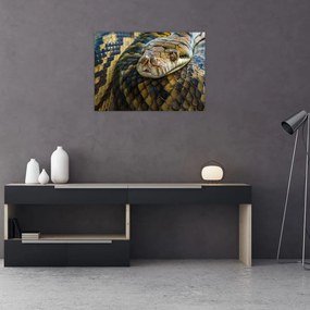 Tablou pe sticlă - Piton (70x50 cm)