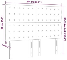 Tablii de pat, 4 buc, gri taupe, 72x5x78 88 cm, textil 4, Gri taupe, 144 x 5 x 118 128 cm