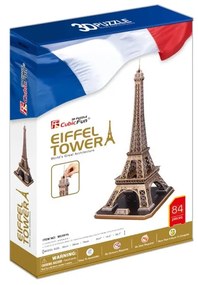 PUZZLE 3D TURNUL EIFFEL (NIVEL COMPLEX 82 PIESE) - CUBICFUN (CUMC091H)