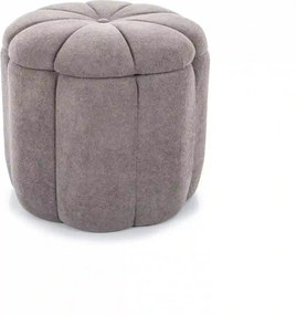 Taburet TUP, gri, stofa clasica, 45x45x40 cm